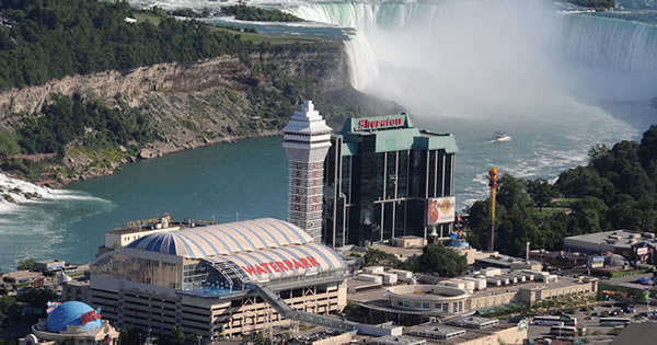 Falls Avenue Resort, Niagara Falls Ontario, Aerial Photograph