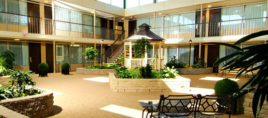 Family Courtyard at the Skyline Inn