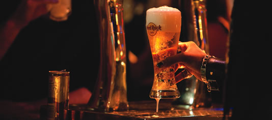 Draught Beer at the Hard Rock Club Niagara Falls